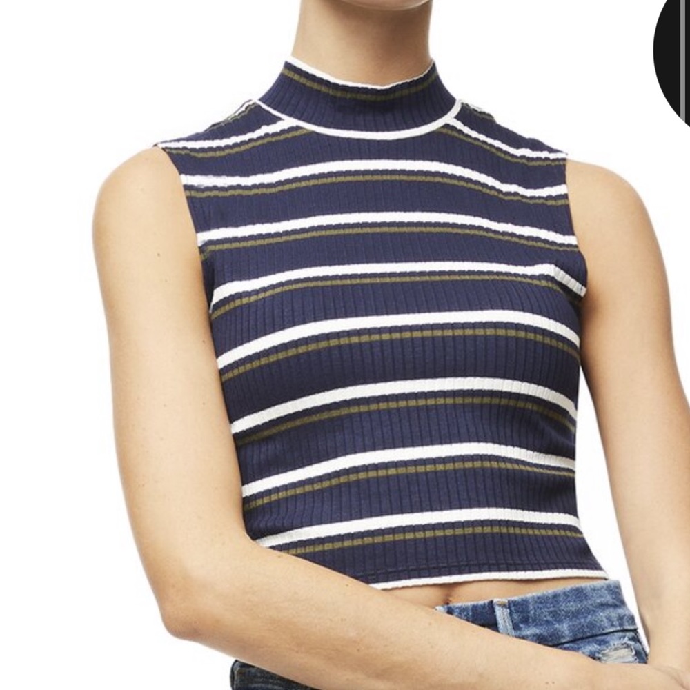 Good American navy stripe top size 2 (M)